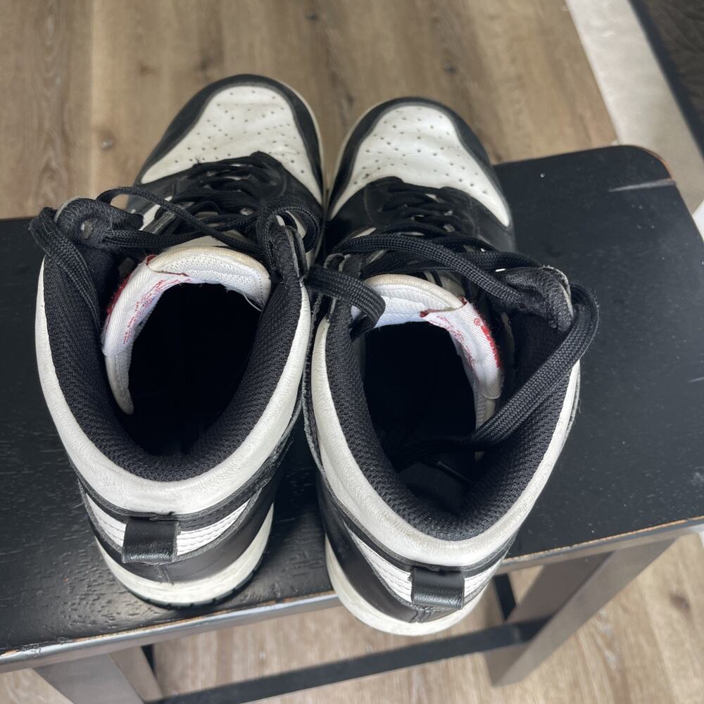 Nike Dunk High Panda White Black Lace Up Sneakers DD1869-103 Womens Size 9.5 - Picture 6 of 13